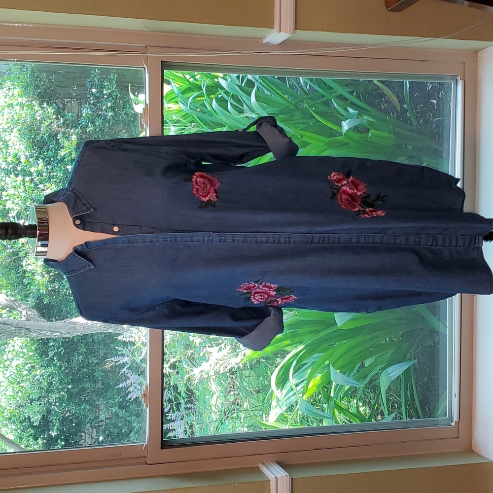 Style House Denim Dress 1X